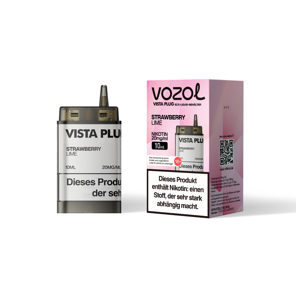 5x Vozol Vista Plug Ez Strawberry Lime Pod Set