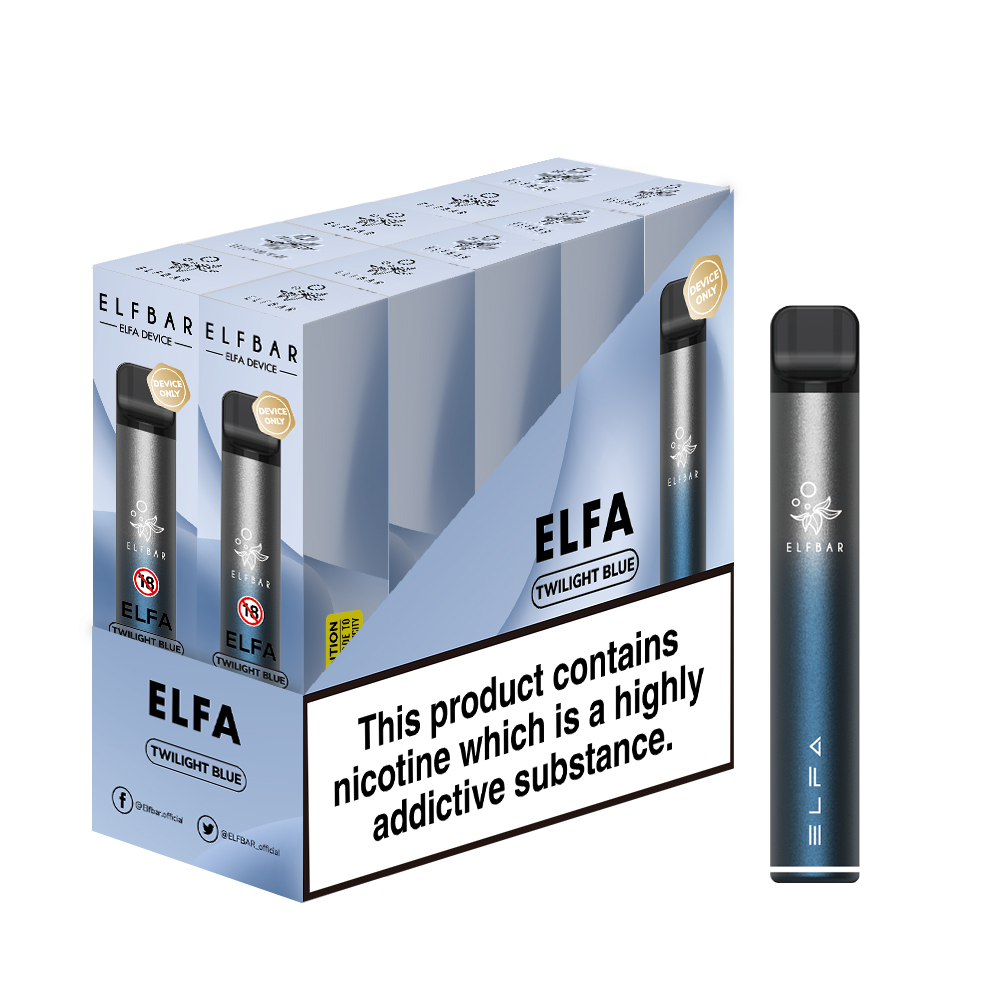 10x ELFBAR ELFA Pod Kit 500 mAh Akku - Twilight Blue