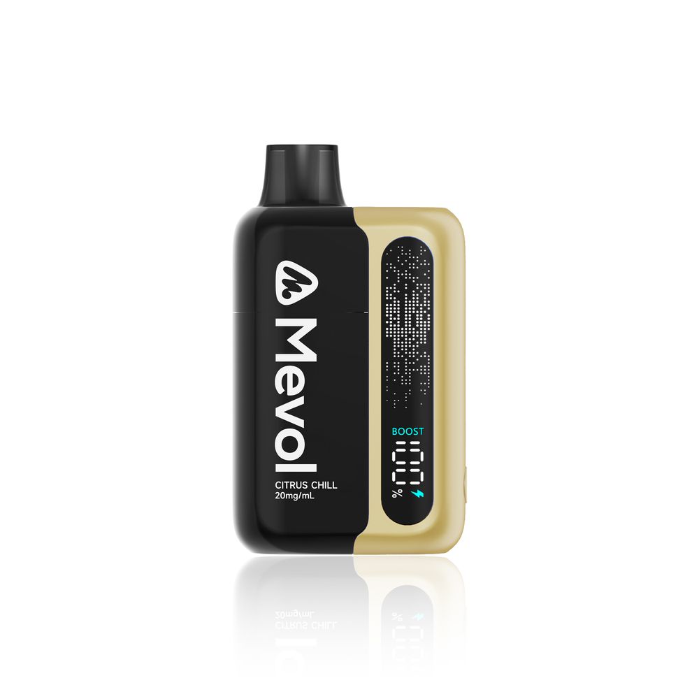 10x Mevol S7000 Citrus Chill 2ml Pod + 10ml E-Liquid Tank