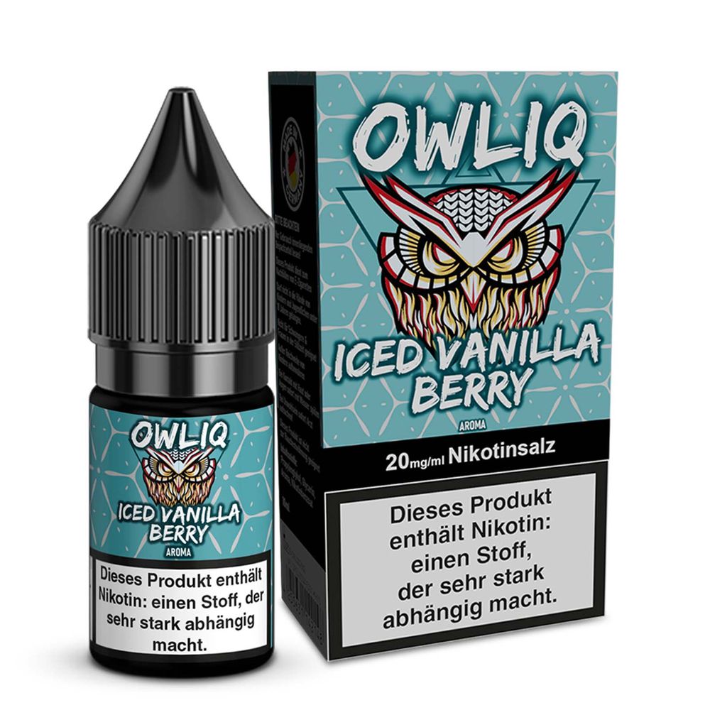 10x OWLIQ Nikotinsalz Liquid - Iced Vanilla Berry - 10ml