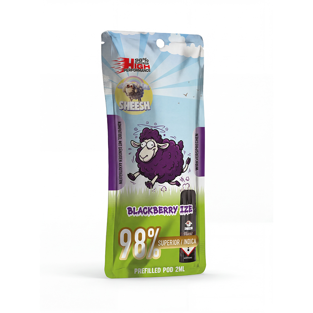 10x SHEESH - H3 Superior Pod - Blackberry Ize - 2ml