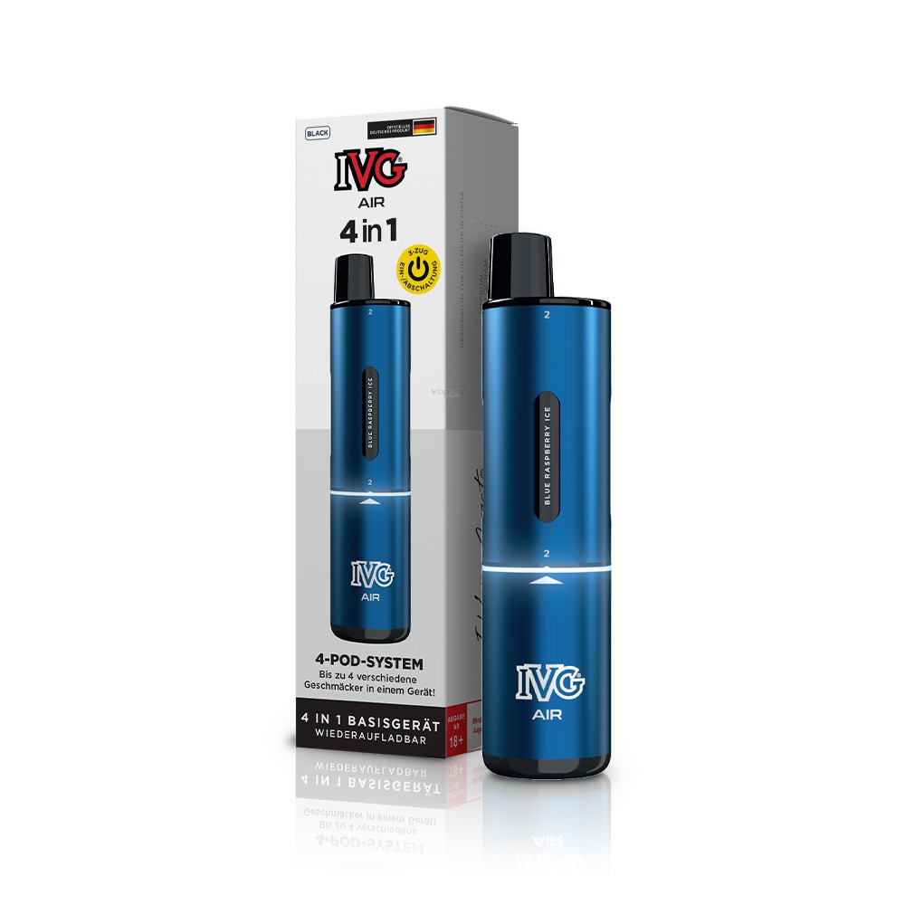 10x IVG Air 4in1 - 1100mAh Device - Farbe: Blue