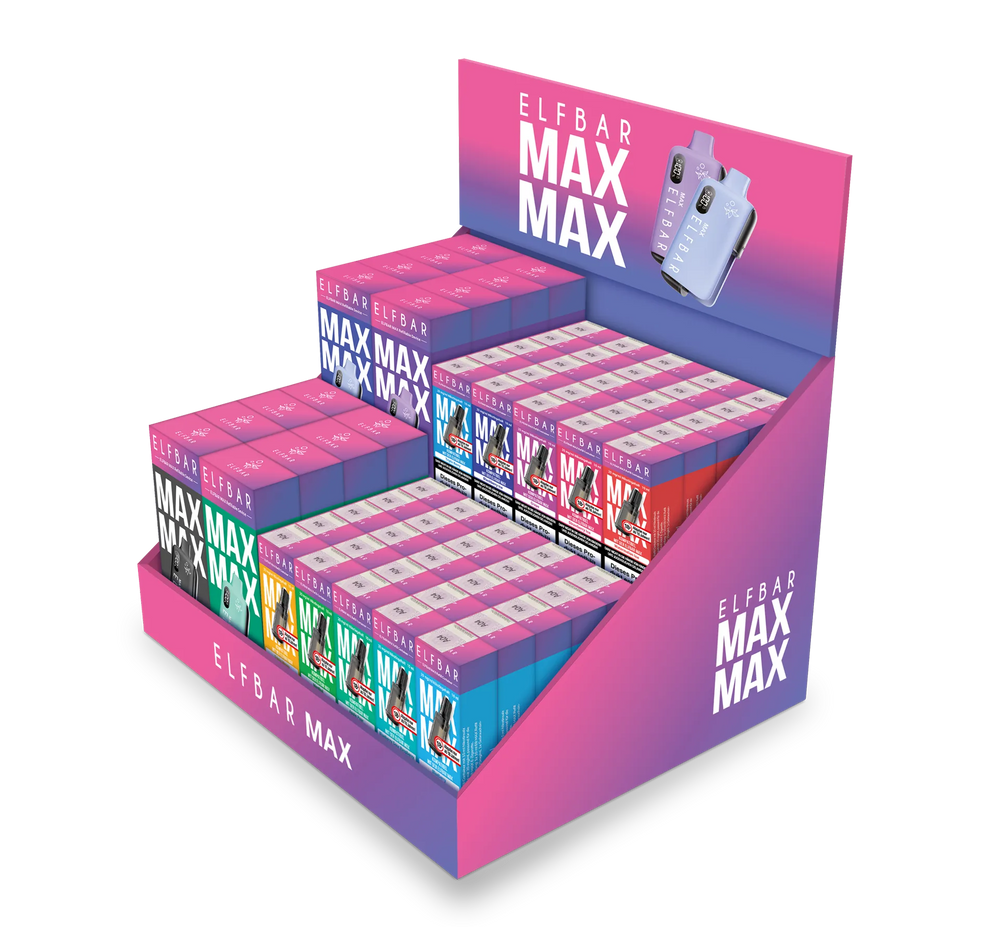 Elfbar Max Leer-Display (2 Ebenen) für das gesamte Produktsystem