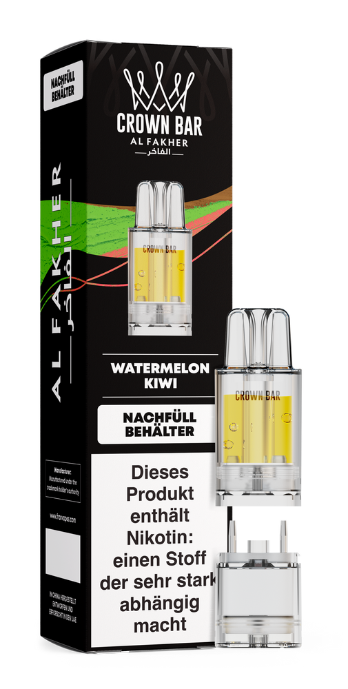 5x Al Fakher 12K PRO MAX  Pod - Watermelon Kiwi - 20mg Nikotingehalt