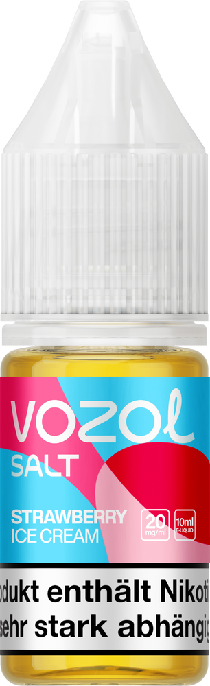 10x Vozol Liquid - Strawberry Ice Cream - 10ml
