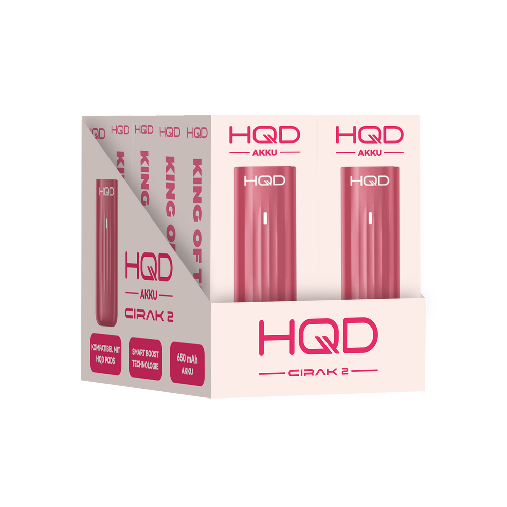 10x HQD Cirak 2 - Pod Kit 650 mAh - Farbe: Pink