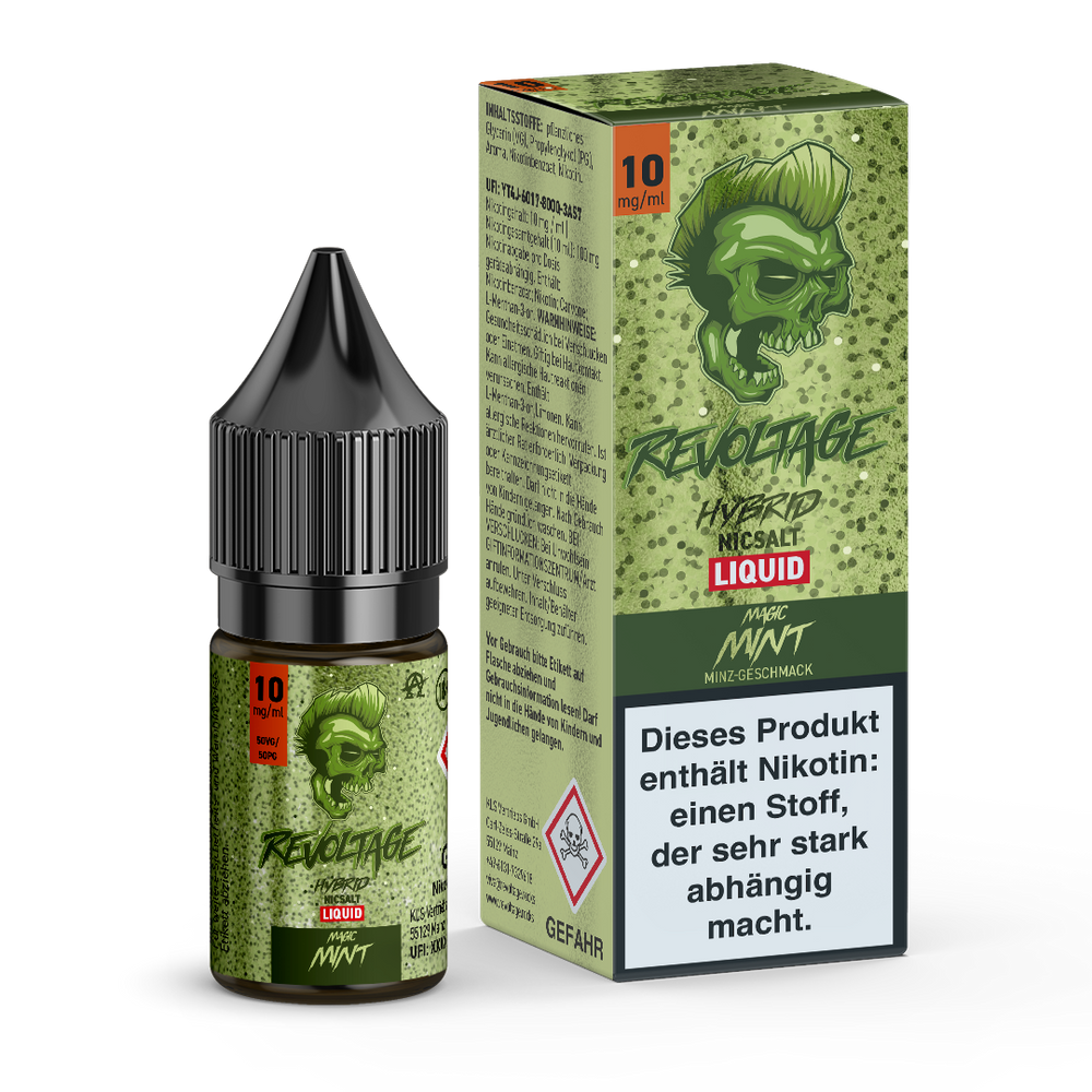 15x Revoltage - Magic Mint - 10ml Nikotinsalz Liquid