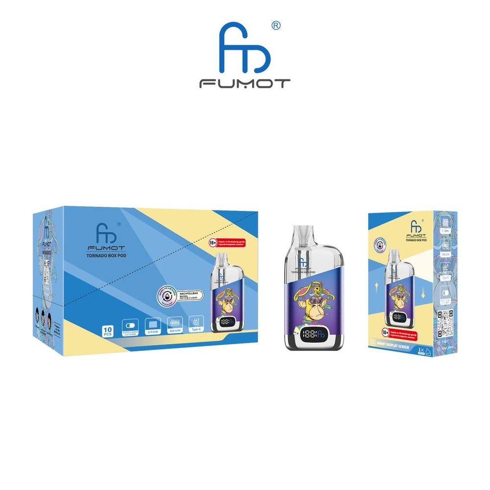 5x Fumot Tornado Box Pod Kit - Farbe: Blue