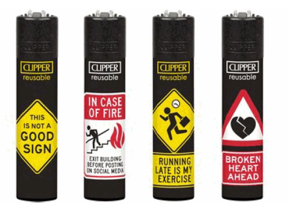 48x Clipper Reibrad Warnungen nachfüllbar