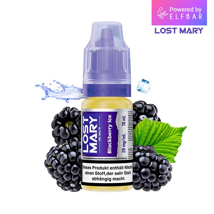 10x Elfbar Lost Mary Liquid Blackberry Ice 10ml
