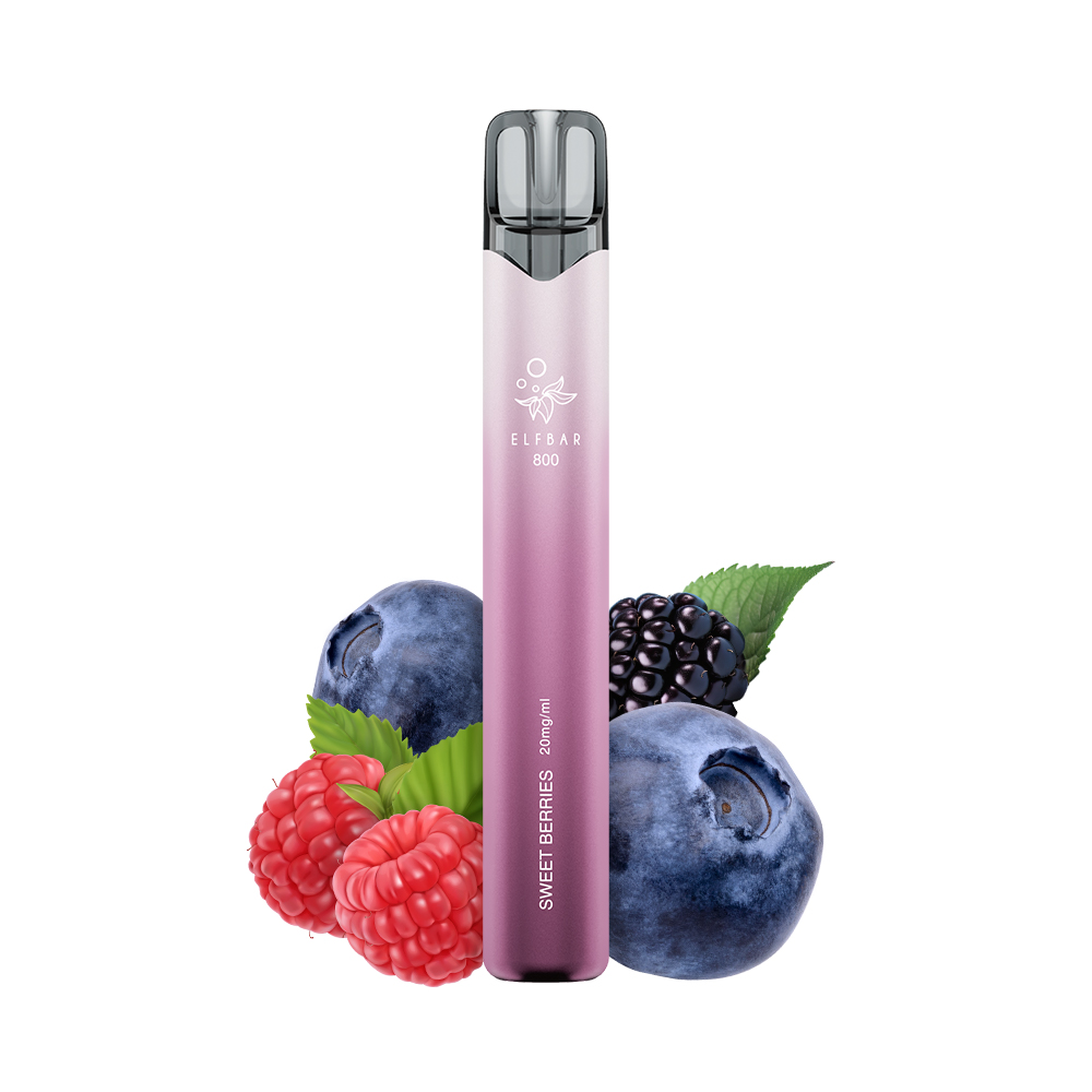 10x ELFBAR 800 Sweet Berries 20mg Nikotin