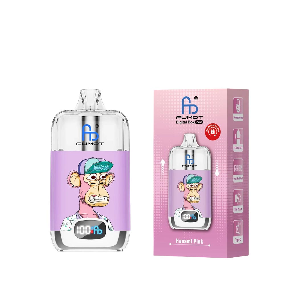 10x Fumot Digital Box Pod Kit - Farbe: Hanami Pink