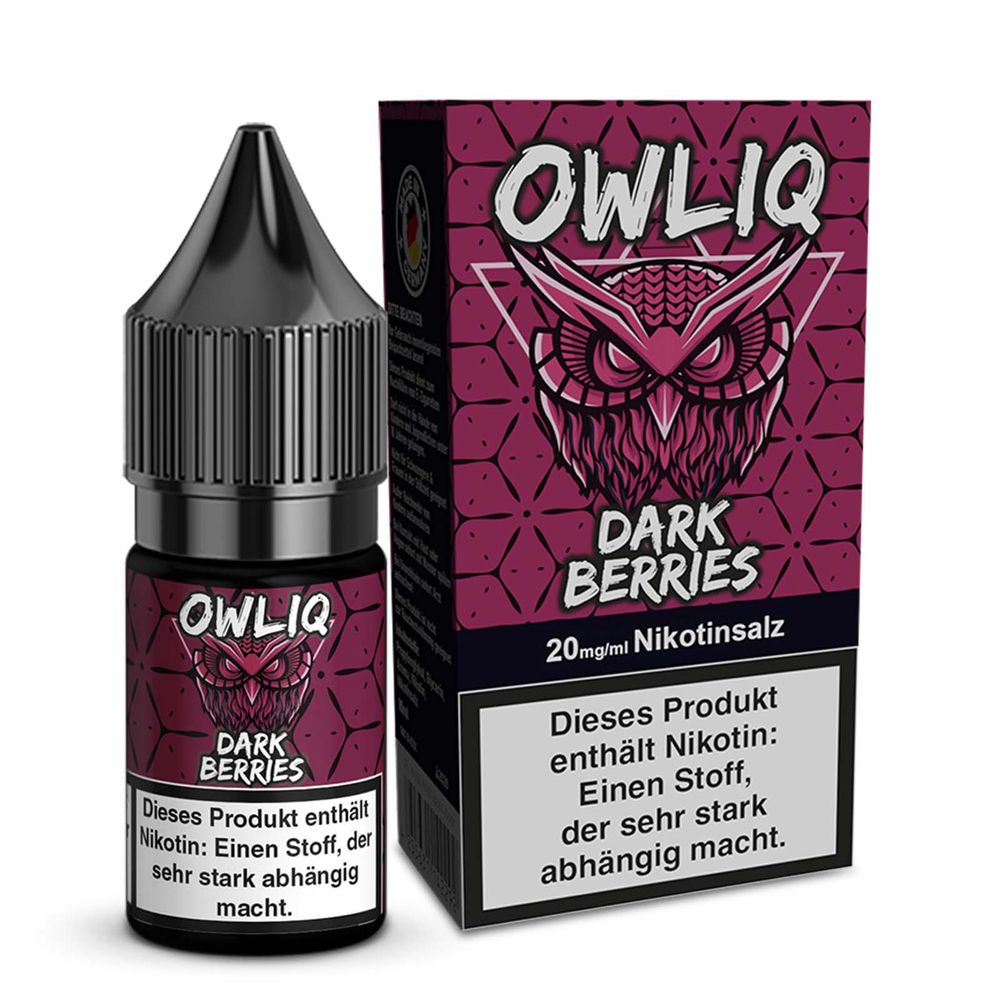 10x OWLIQ Nikotinsalz Liquid - Dark Berries - 10ml