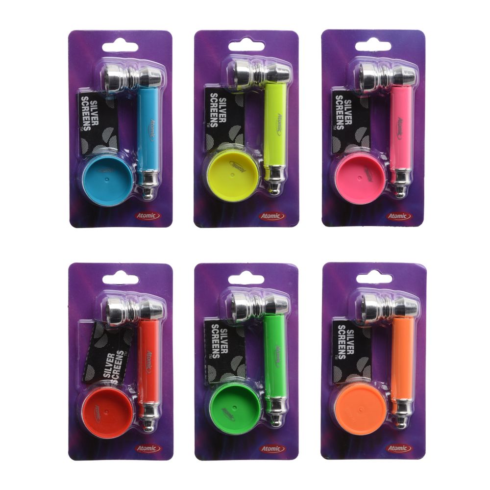 24x Atomic Tabakpfeife + Grinder NEON
