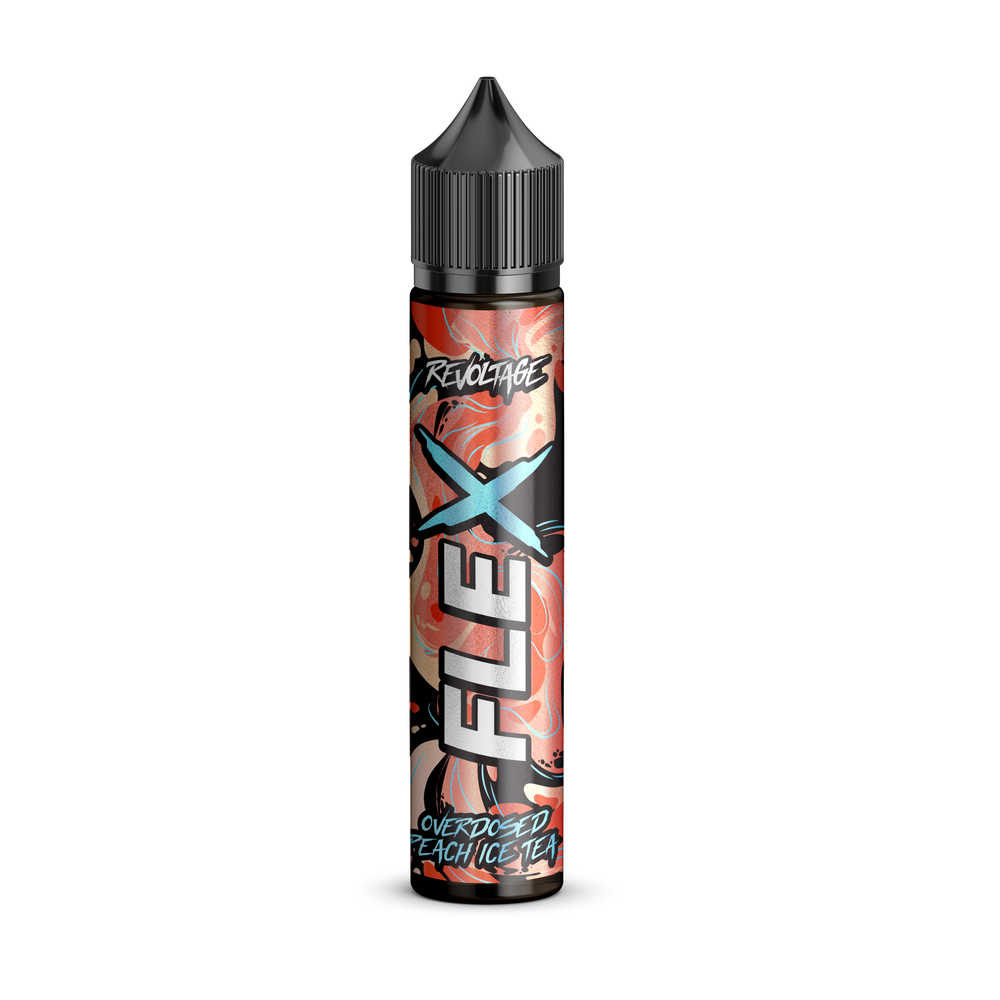 15x Revoltage FLEX Overdosed - Peach Ice Tea - 10ml Aroma