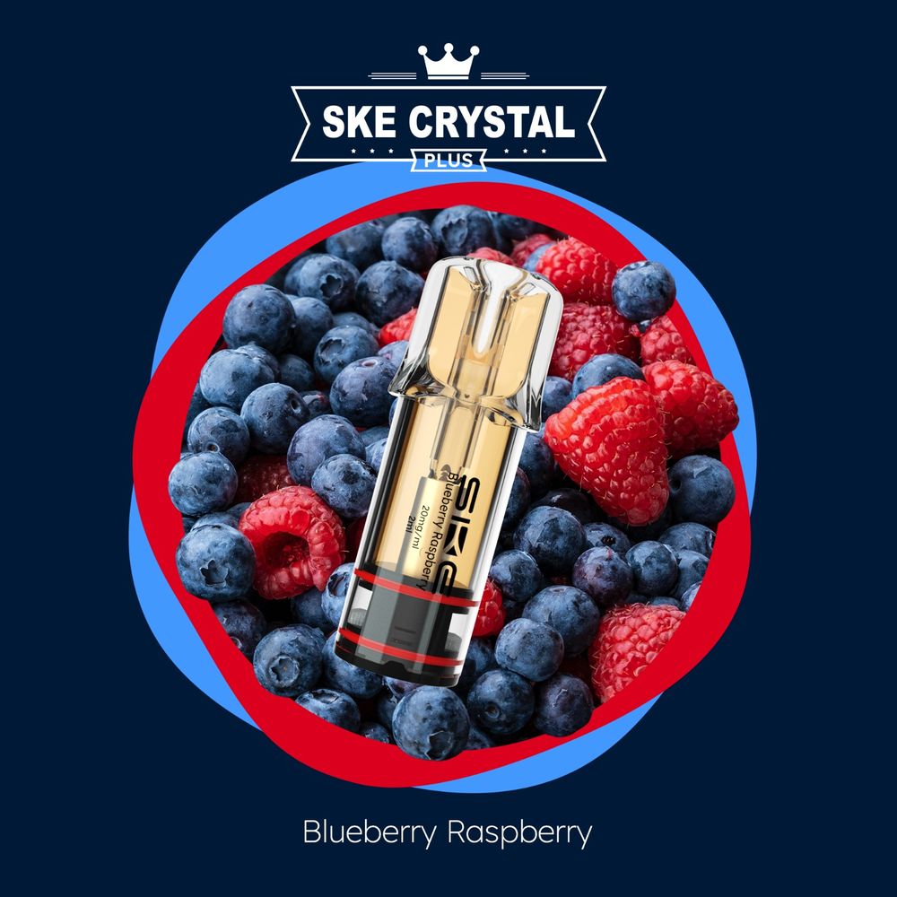 10x SKE Crystal PLUS Blueberry Raspberry 2% Nikotin 2er Pack
