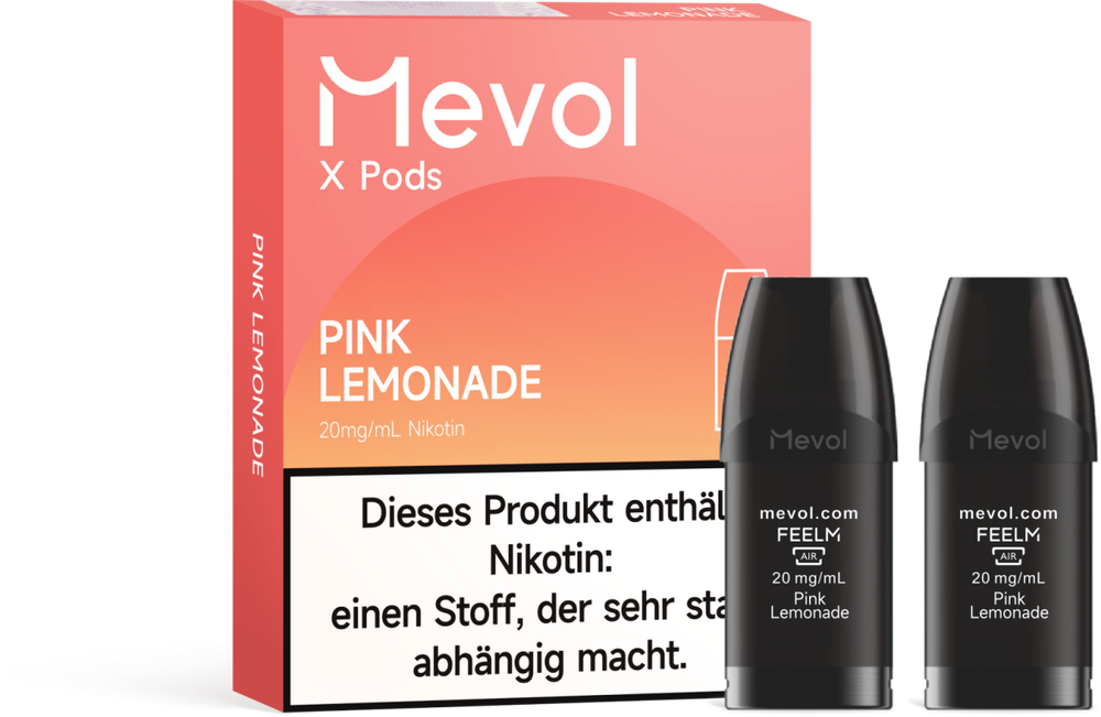 10x Mevol X Pro - Pink Lemonade - 20mg Nikotingehalt