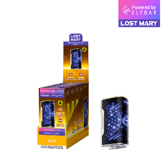 5x Lost Mary Nera 15K Akkuträger Farbe: Gold