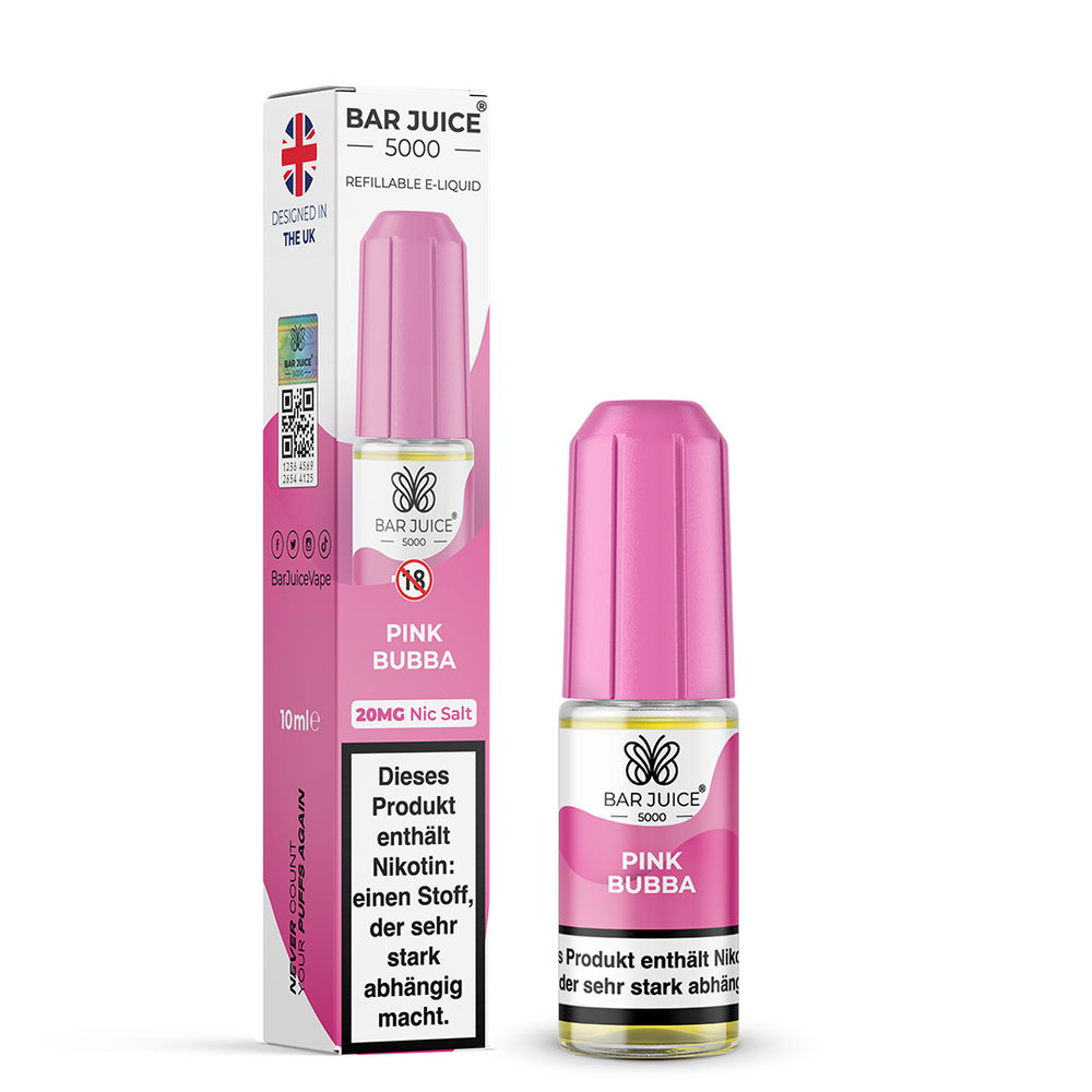 10x Bar Juice 5000 10ml Nikotinsalzliquid Pink Bubba