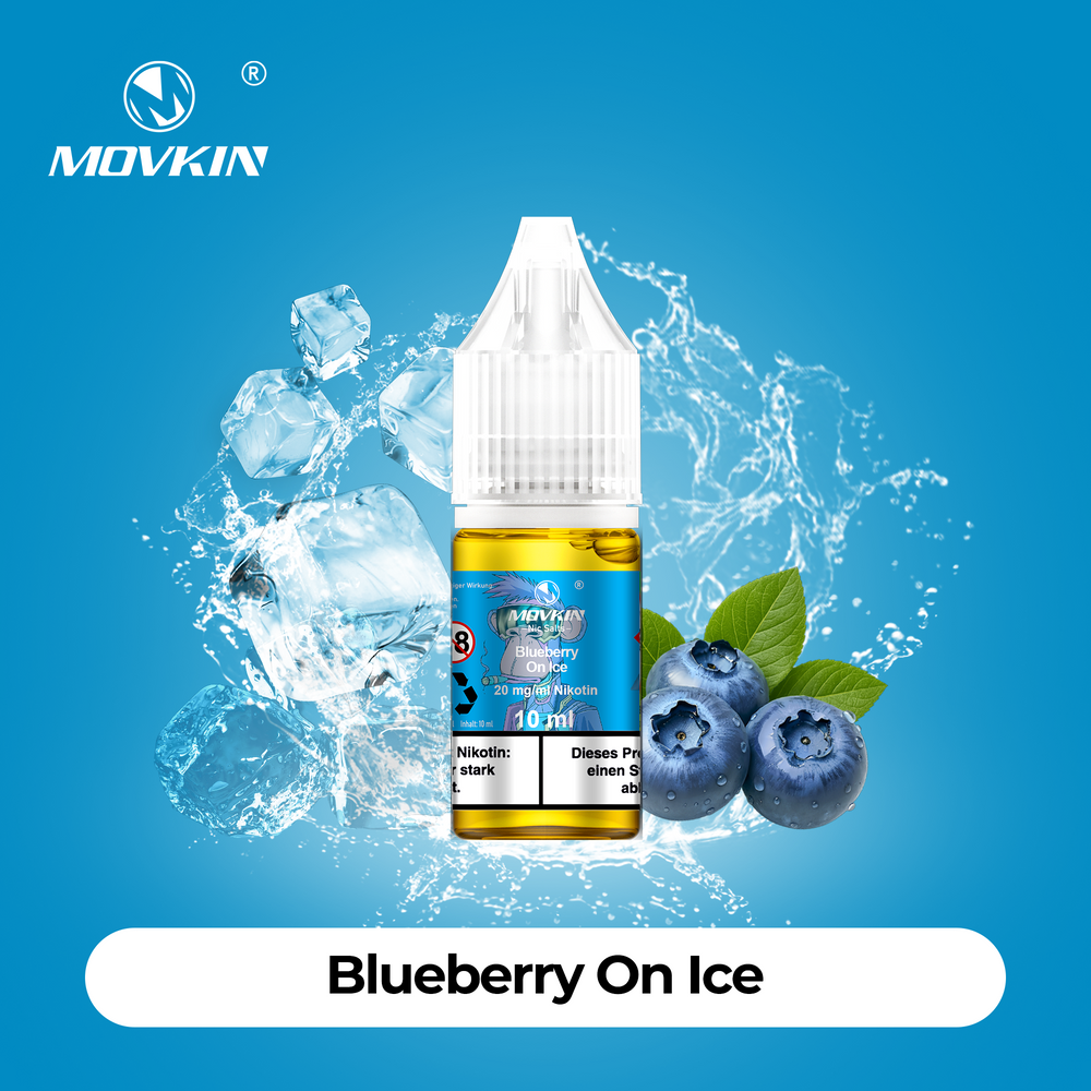 10x Movkin Liquid Blueberry On Ice - 10ml