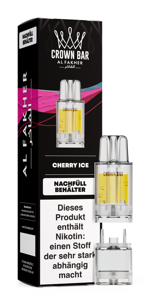 5x Al Fakher 12K PRO MAX Pod - Cherry Ice - 20mg Nikotingehalt
