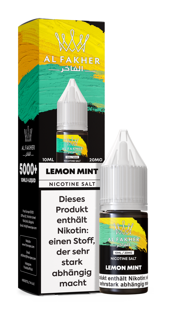 10x Al Fakher Liquid - LEMON MINT