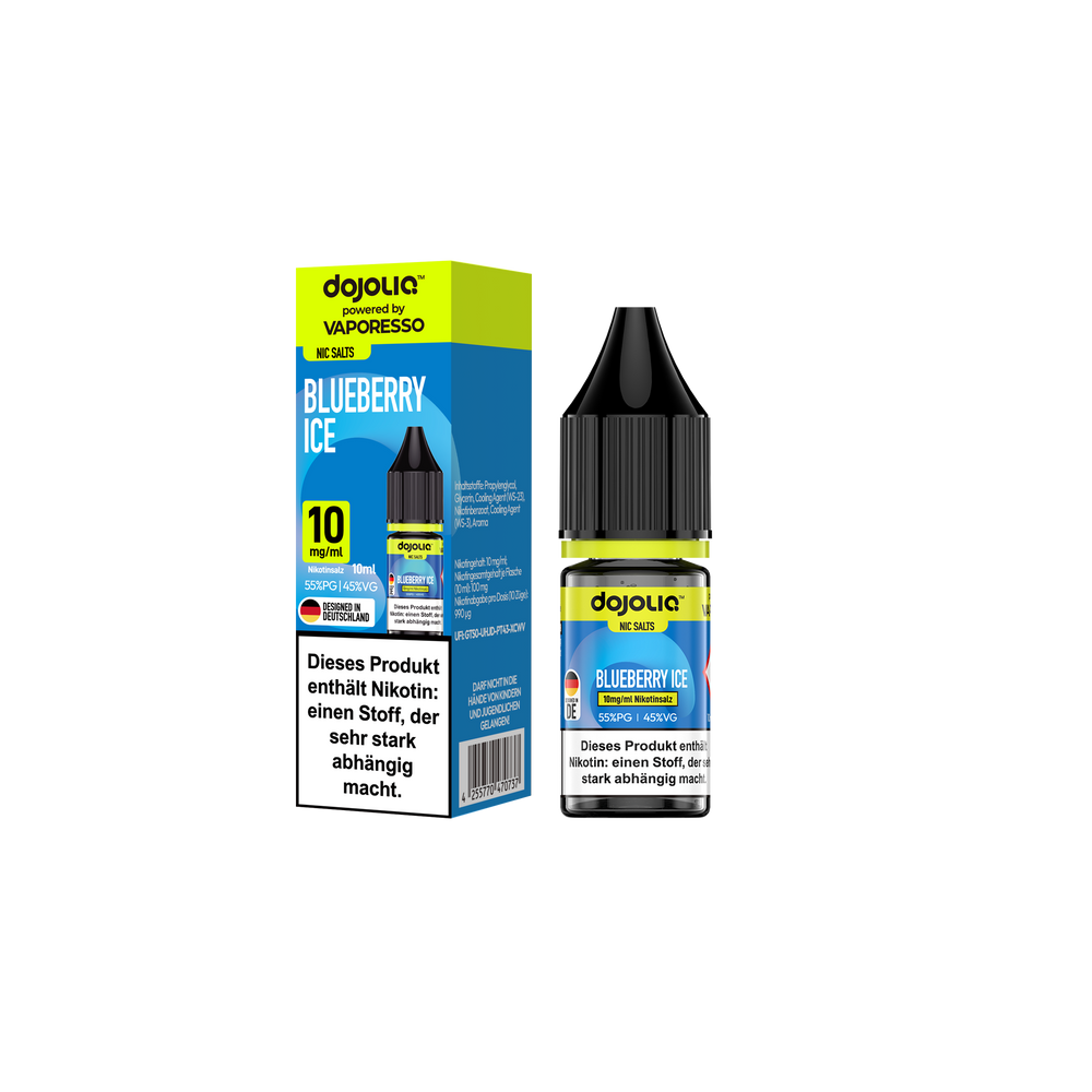 10x DOJOLIQ Blueberry Ice Liquid - 10ml