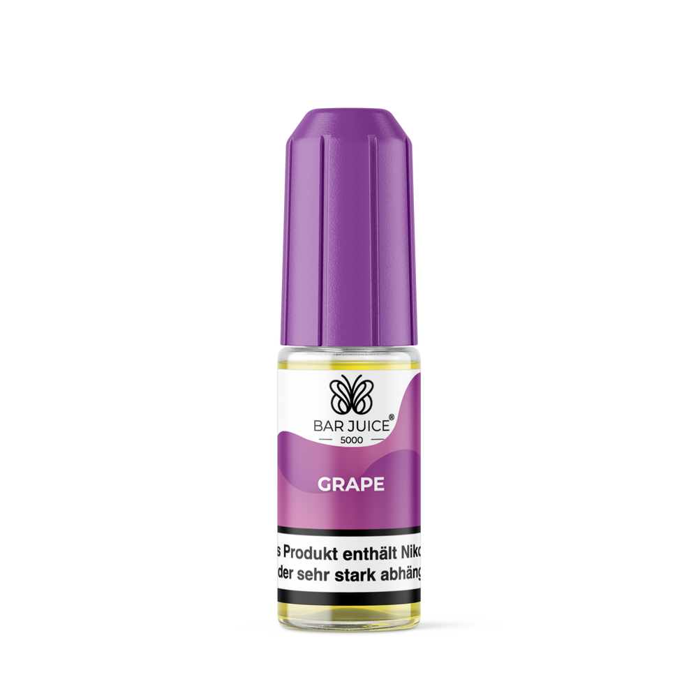 10x Bar Juice 5000 Grape Nikotinsalz Liquid 10 ml