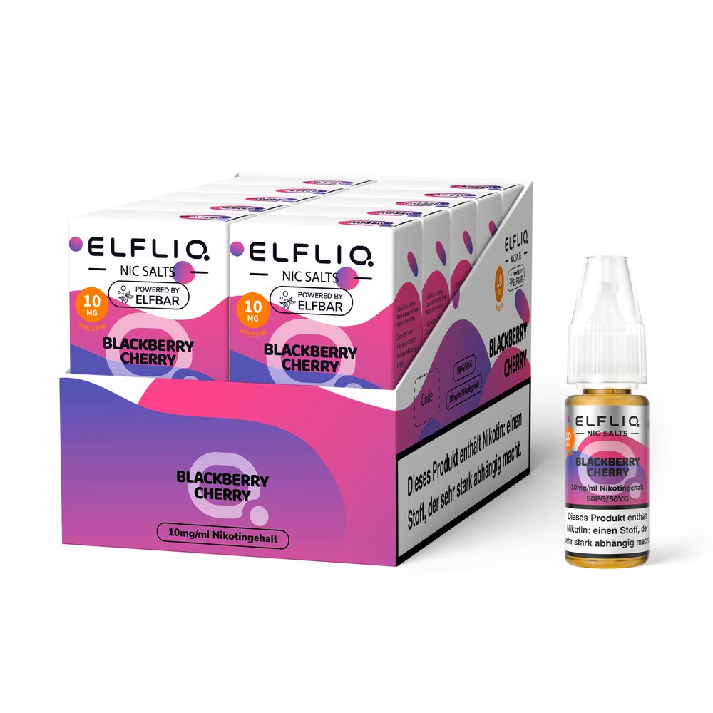 10x Liquid Blackberry Cherry - Elfliq by Elf Bar