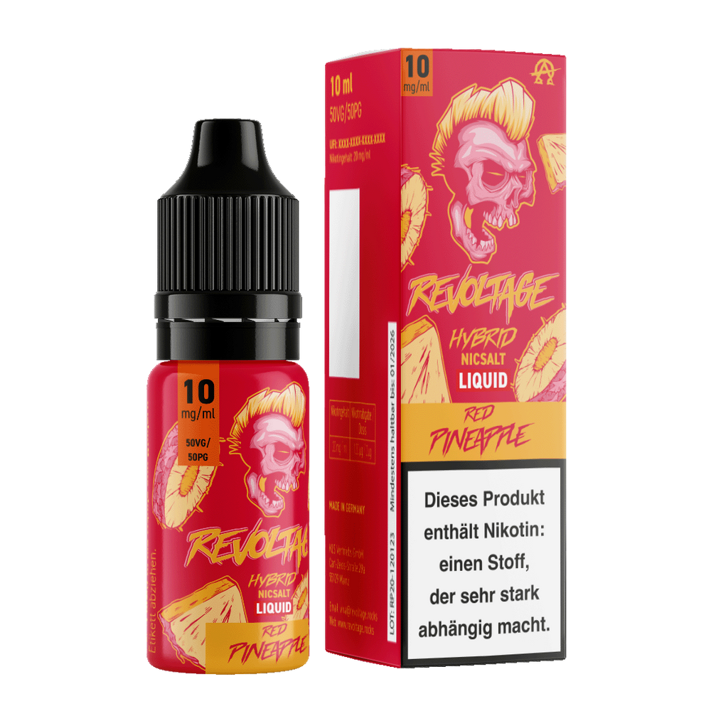 15x Revoltage - Red Pineapple - 10ml Nikotinsalz Liquid
