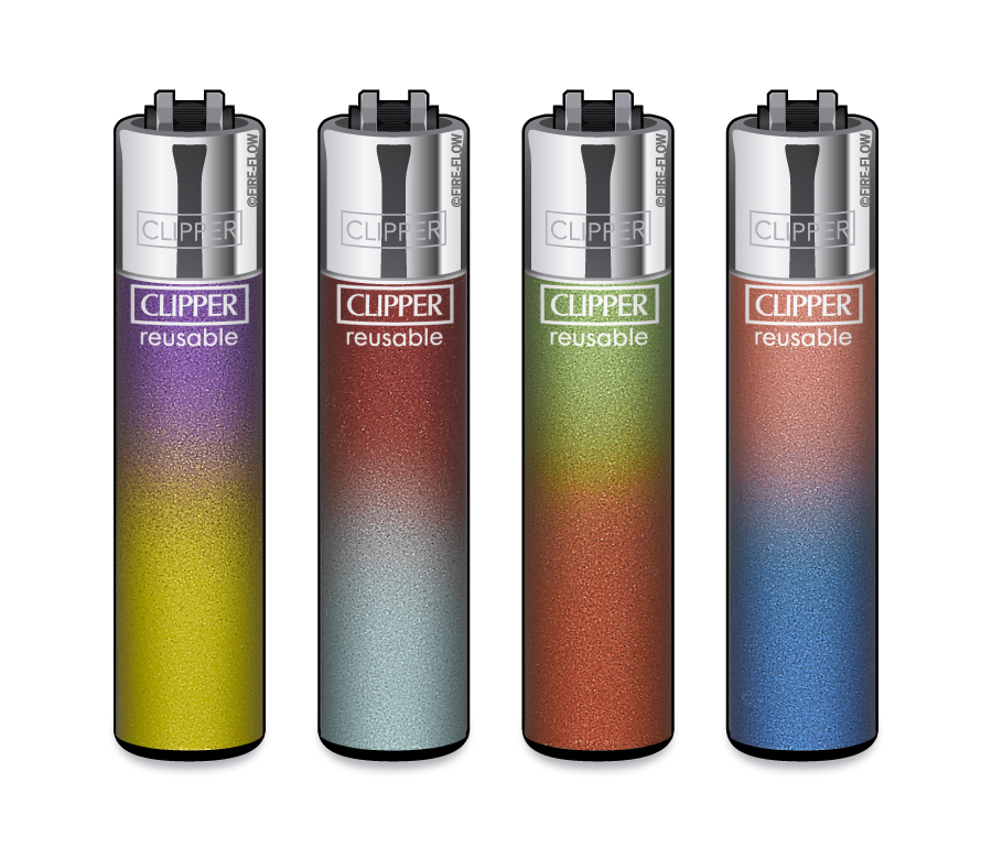 48x Clipper Reibrad Metallic Gradient nachfüllbar