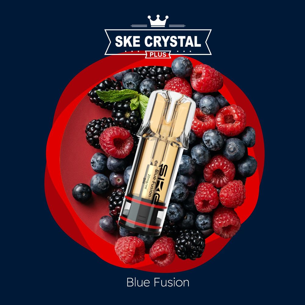 10 x SKE Crystal PLUS Blue Fusion 2% Nikotin 2er Pack