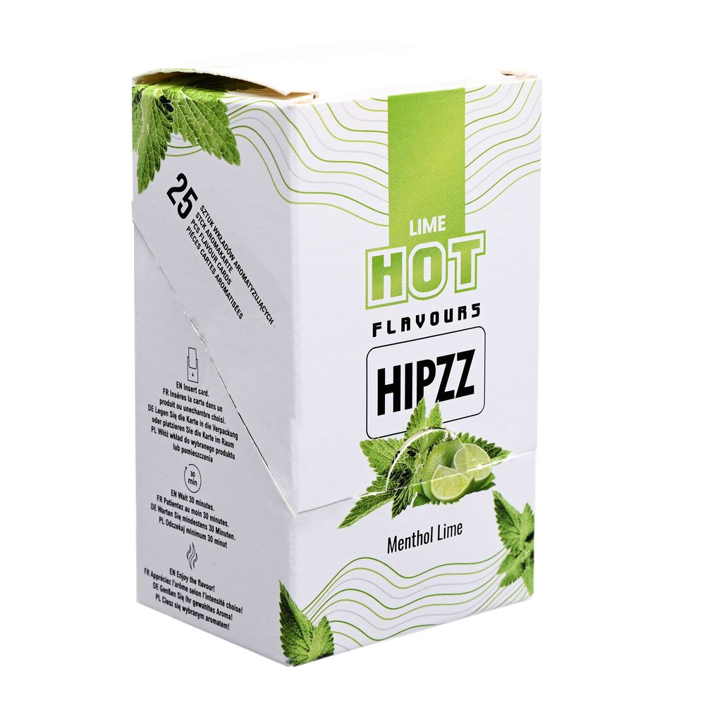 25x Hipzz for Heets Aroma Karte Menthol Lime