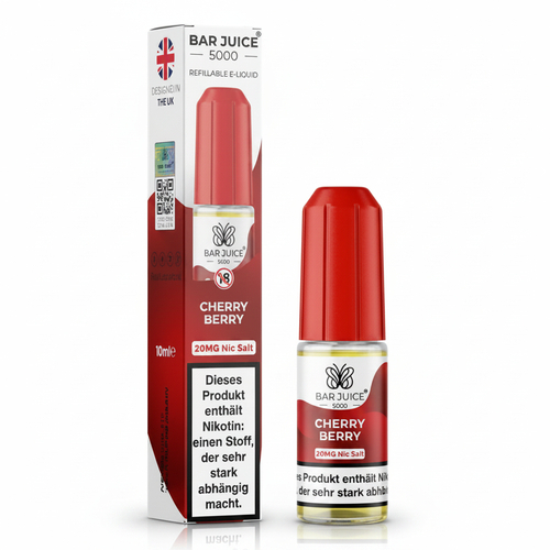 10x Bar Juice 5000 Nikotinsalz Liquid 10 ml Cherry Berry