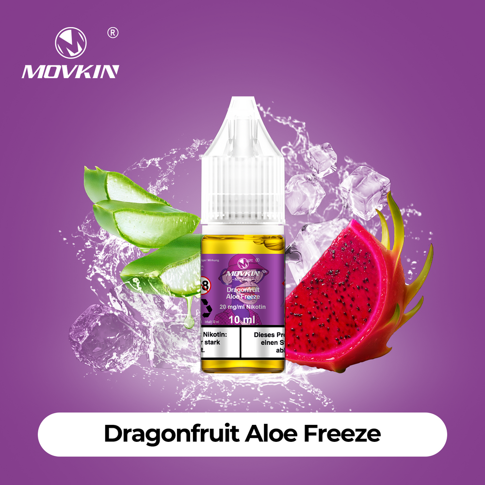10x Movkin Liquid Dragonfruit Aloe Freeze - 10ml