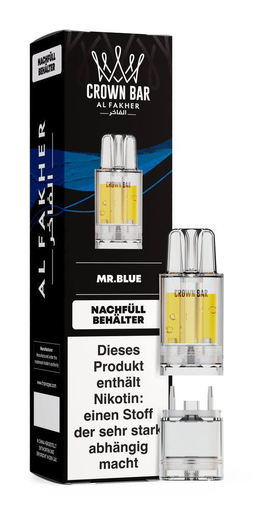 5x Al Fakher 12K PRO MAX Pod - Mr Blue - 20mg Nikotingehalt