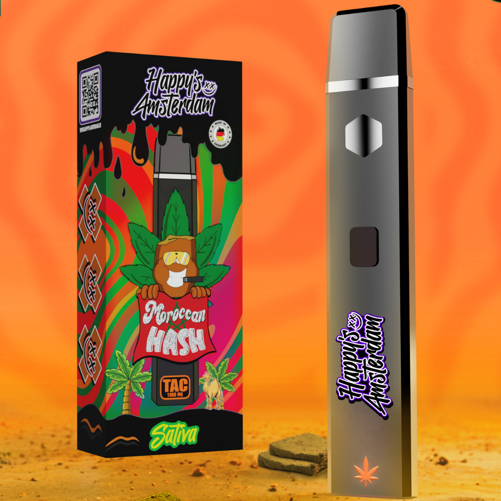 10x Happy's Amsterdam - TAC Einweg Vape - Moroccan Hash