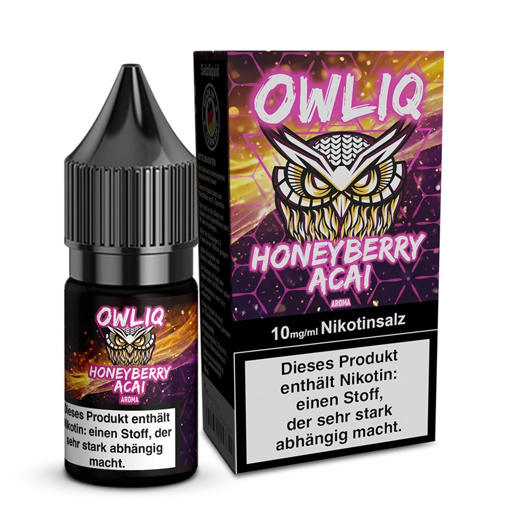 10x OWLIQ Nikotinsalz Liquid - Honeyberry Acai - 10ml