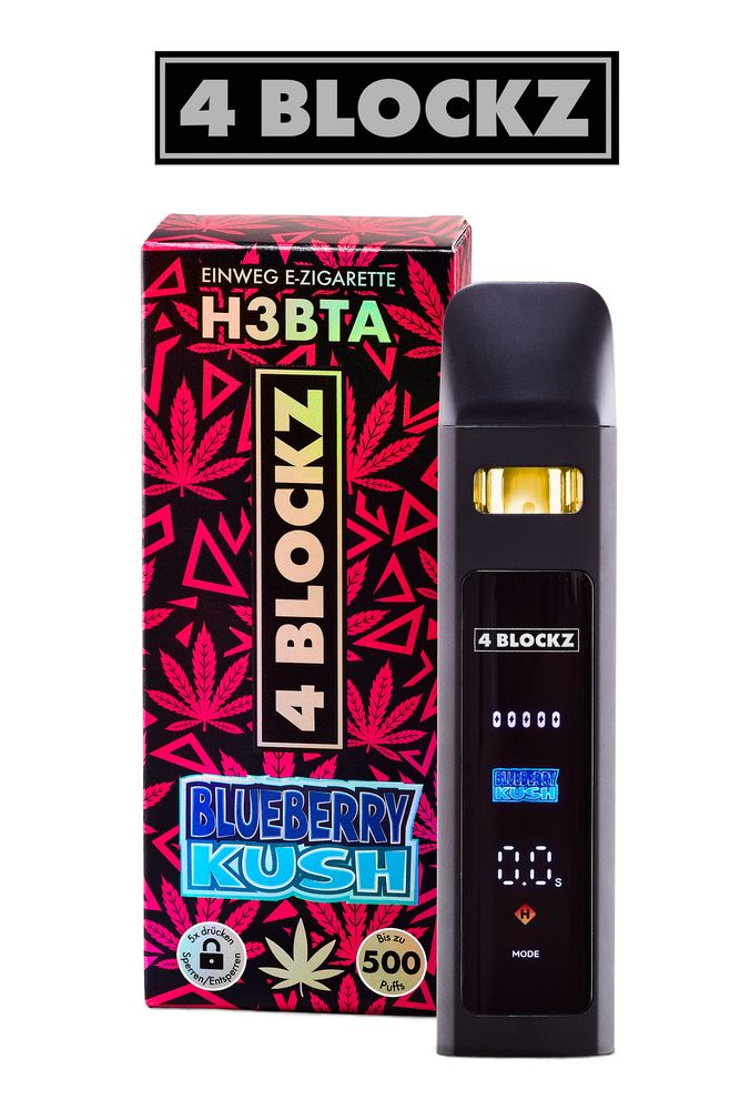 10x 4 Blockz Digital - H3BTA - Blueberry Kush (1ml CRD)