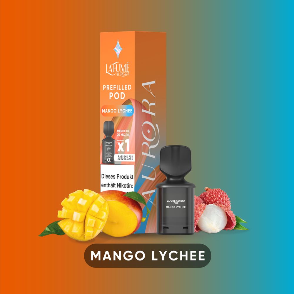 10x Lafume Aurora Pod - Mango Lychee 20mg Nikotin