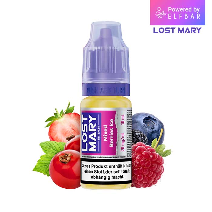 10x Elfbar Lost Mary Liquid Mixed Berries Ice 10ml