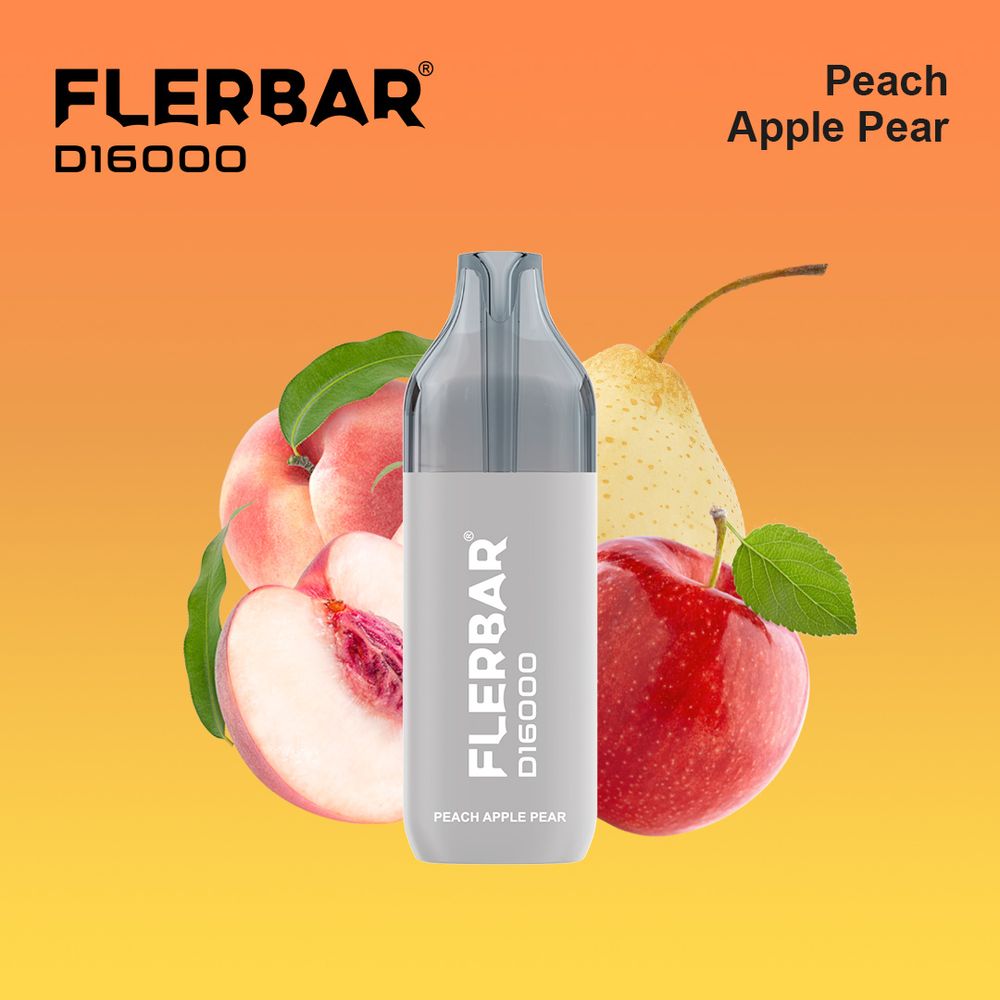 10x Flerbar D16000 Peach Apple Pear 2ml + 10ml