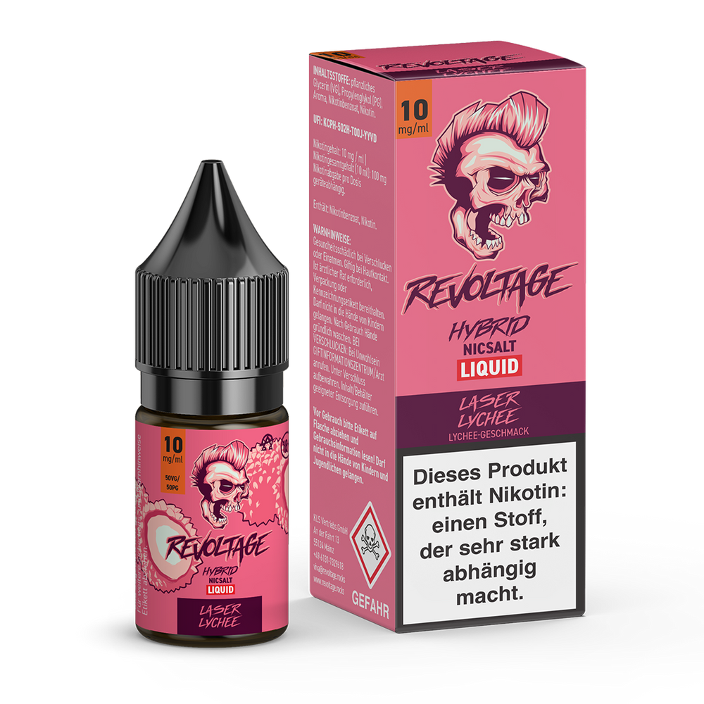 15x Revoltage - Laser Lychee  - 10ml Nikotinsalz Liquid