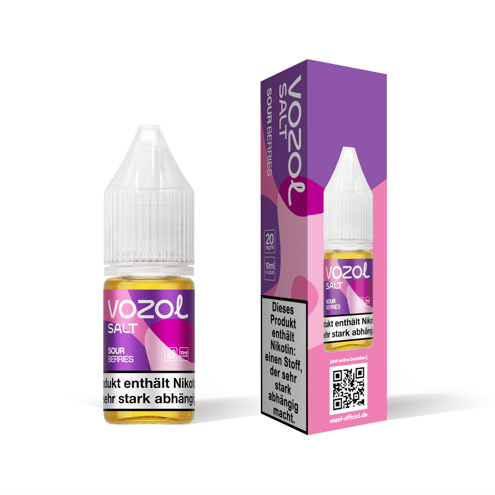 10x Vozol Liquid - Sour Berries - 10ml