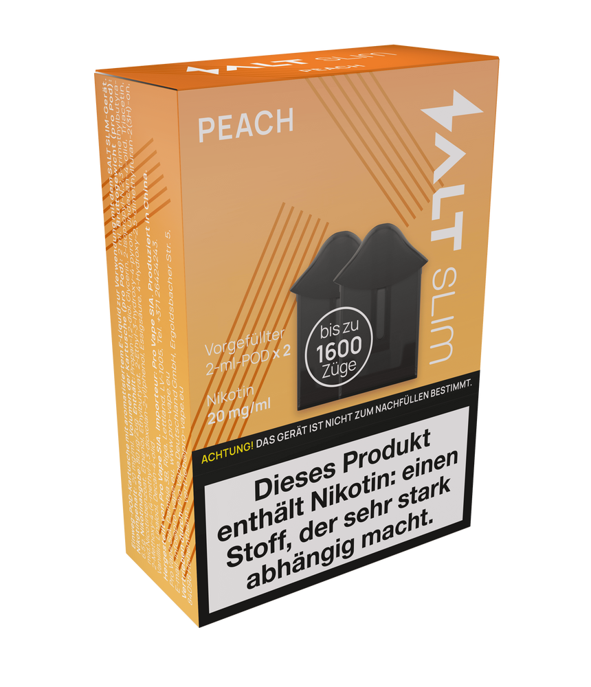 10x SALT Slim Pods Peach 20mg/ml