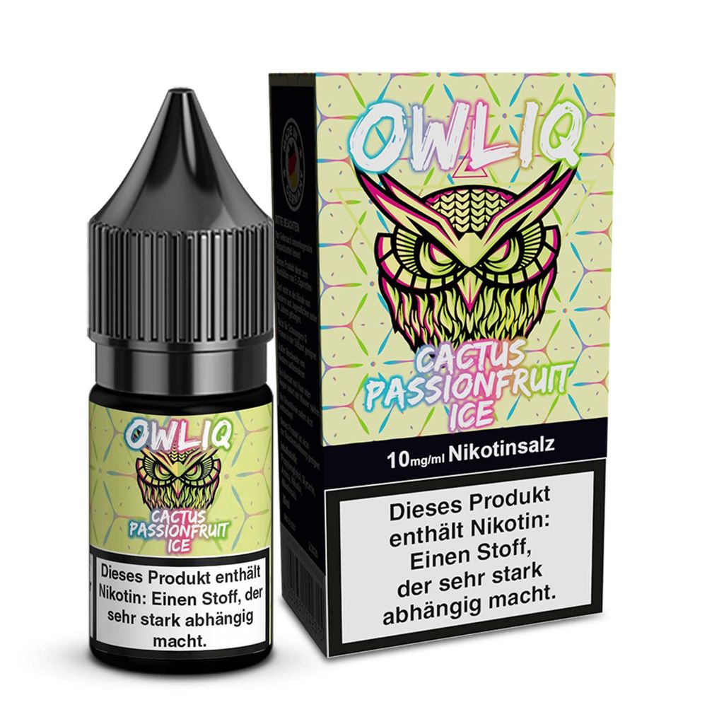 10x OWLIQ Nikotinsalz Liquid - Cactus Passionfruit Ice - 10ml