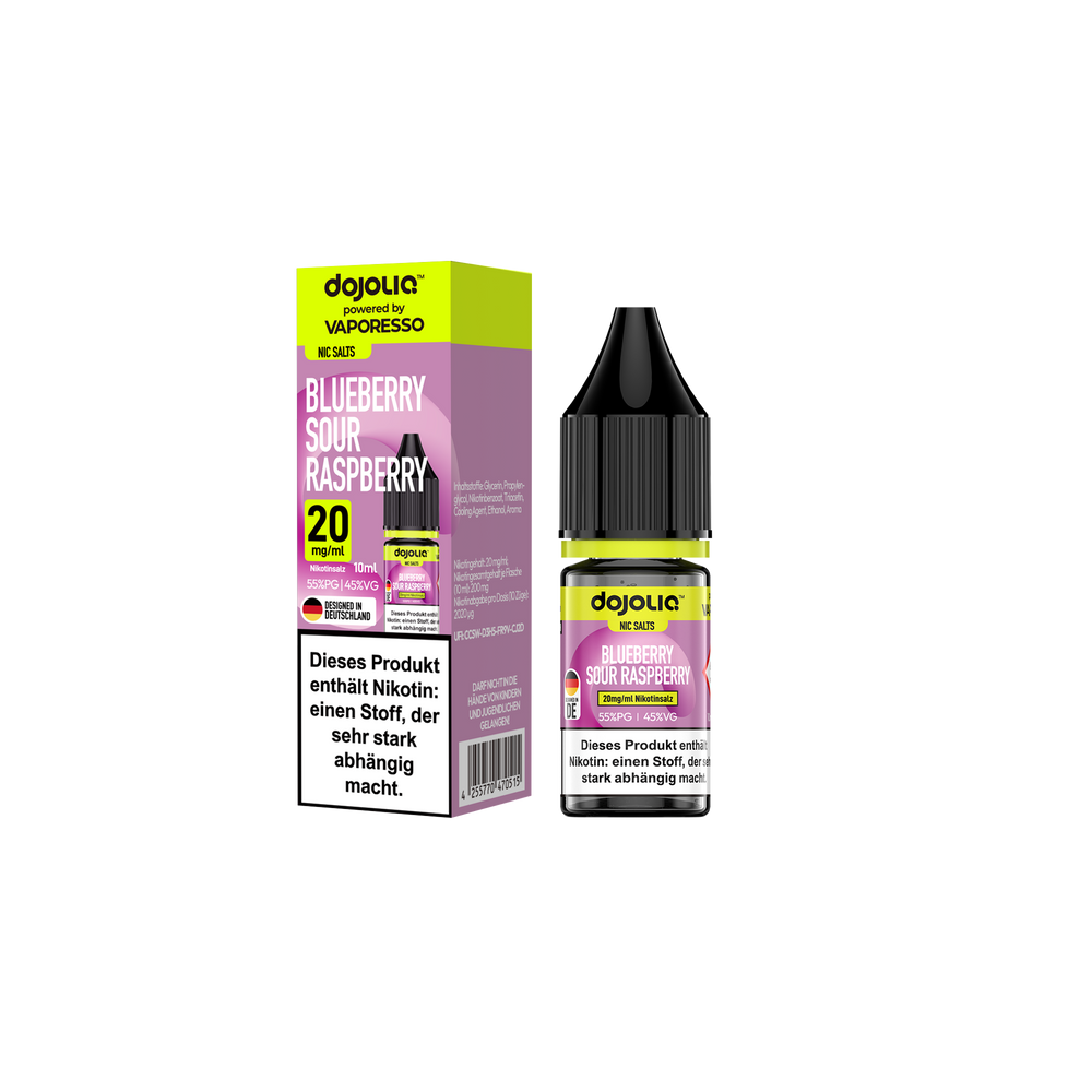10x DOJOLIQ Blueberry Sour Raspberry Liquid - 10ml