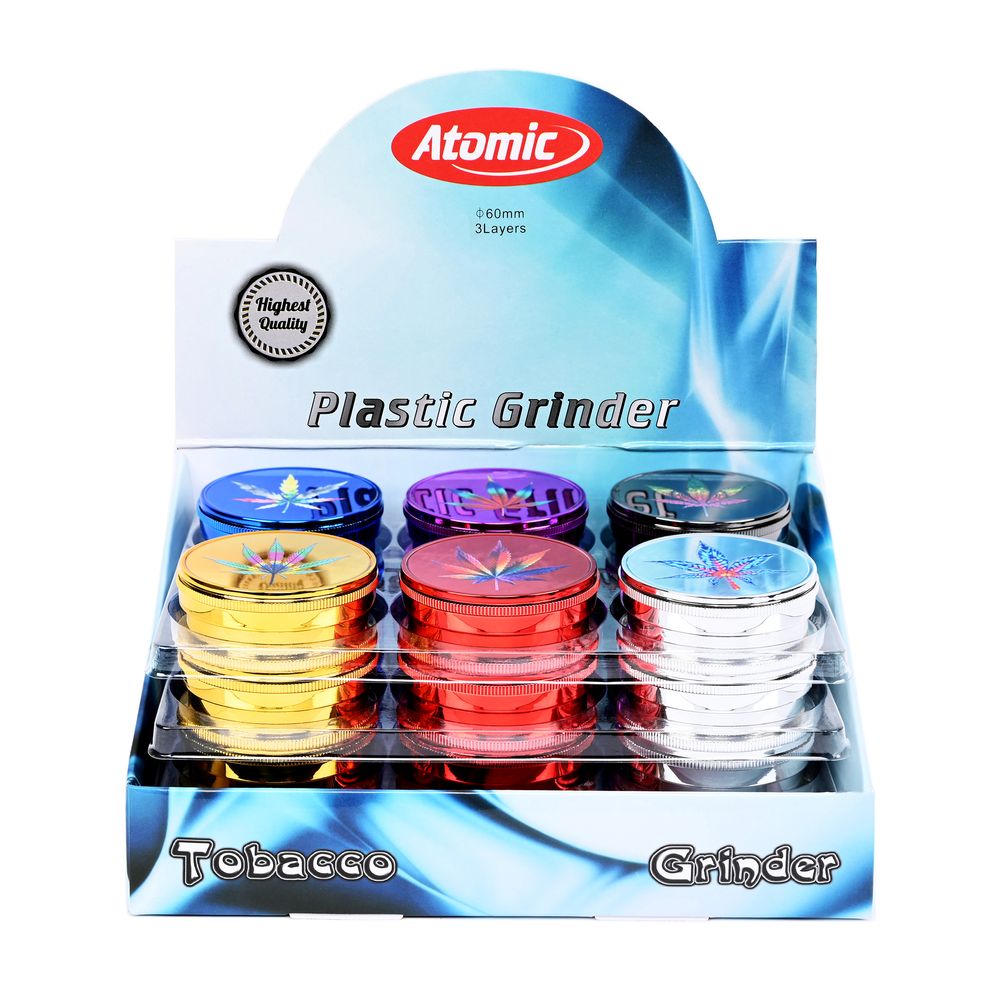 24x Atomic Plastik Grinder 61mm