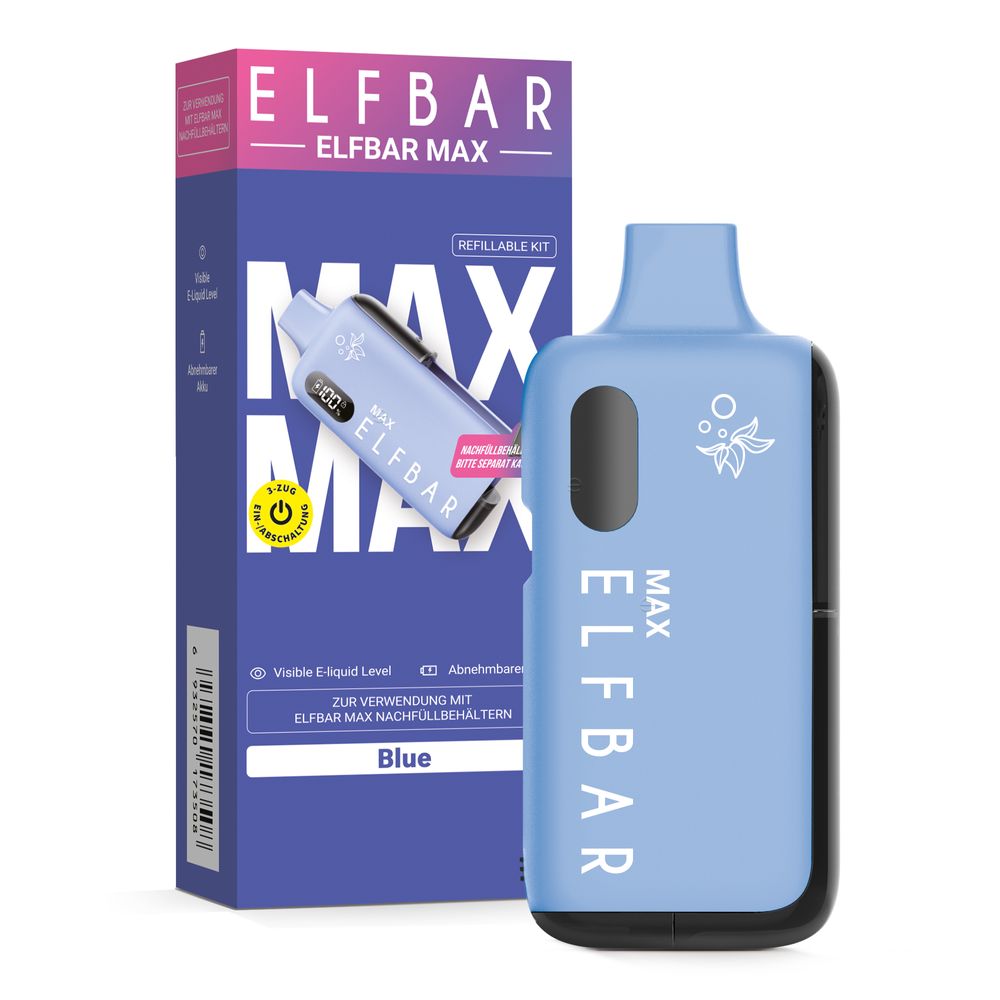 10x ELFBAR MAX Pod Kit - Farbe: Blue