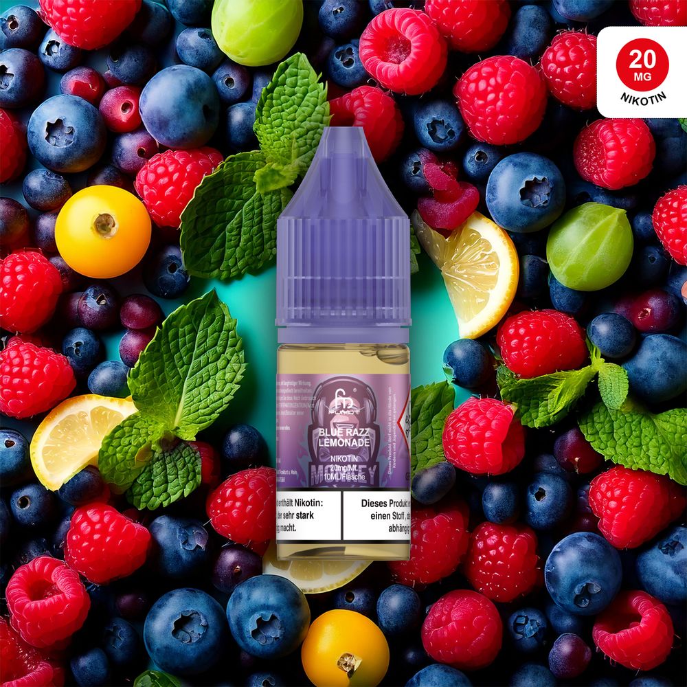 10x RandM Liquid - Blue Razz Lemonade - 10ml